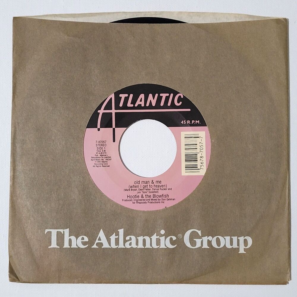 Hootie & The Blowfish 45 RPM - Old Man & Me/Before The Heartache Rolls In